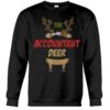 The accountant deer - Reindeer Graphic T-shirt, Accountant The Job