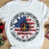 America Flower Peace Hippie - She's a good girl loves her mama loves jesus and america too