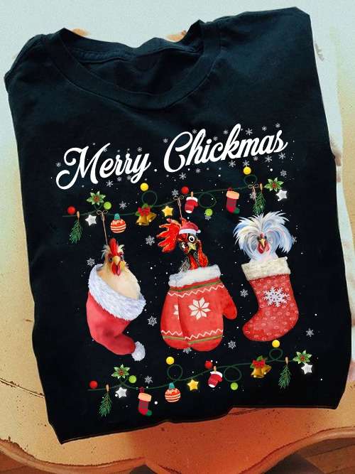 Christmas Socks Chicken, Christmas Costume - Merry Chickmas