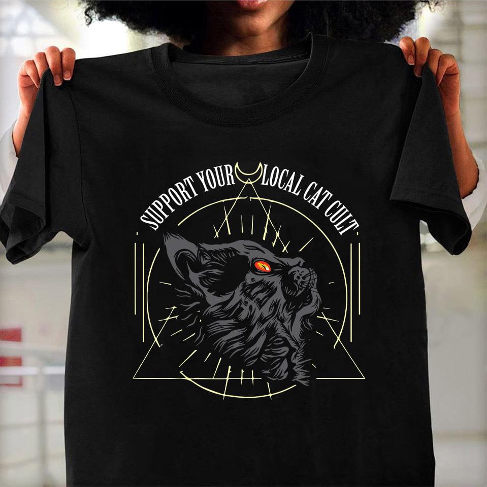 Support Your Local Cat Cult - Occult Shirt, Occult Cat