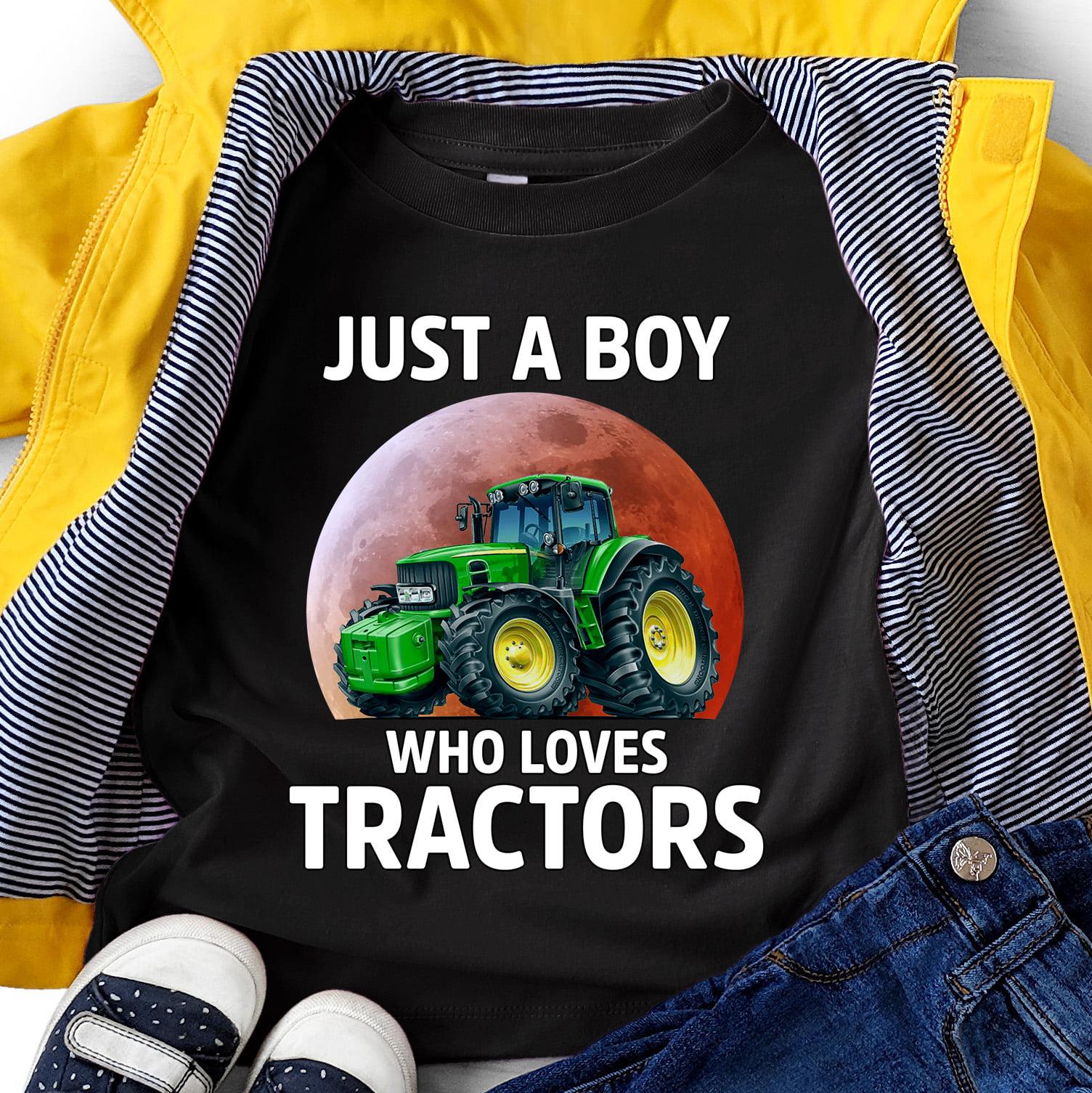 Tractor Graphic T-shirt - Just a boy who loves tractors