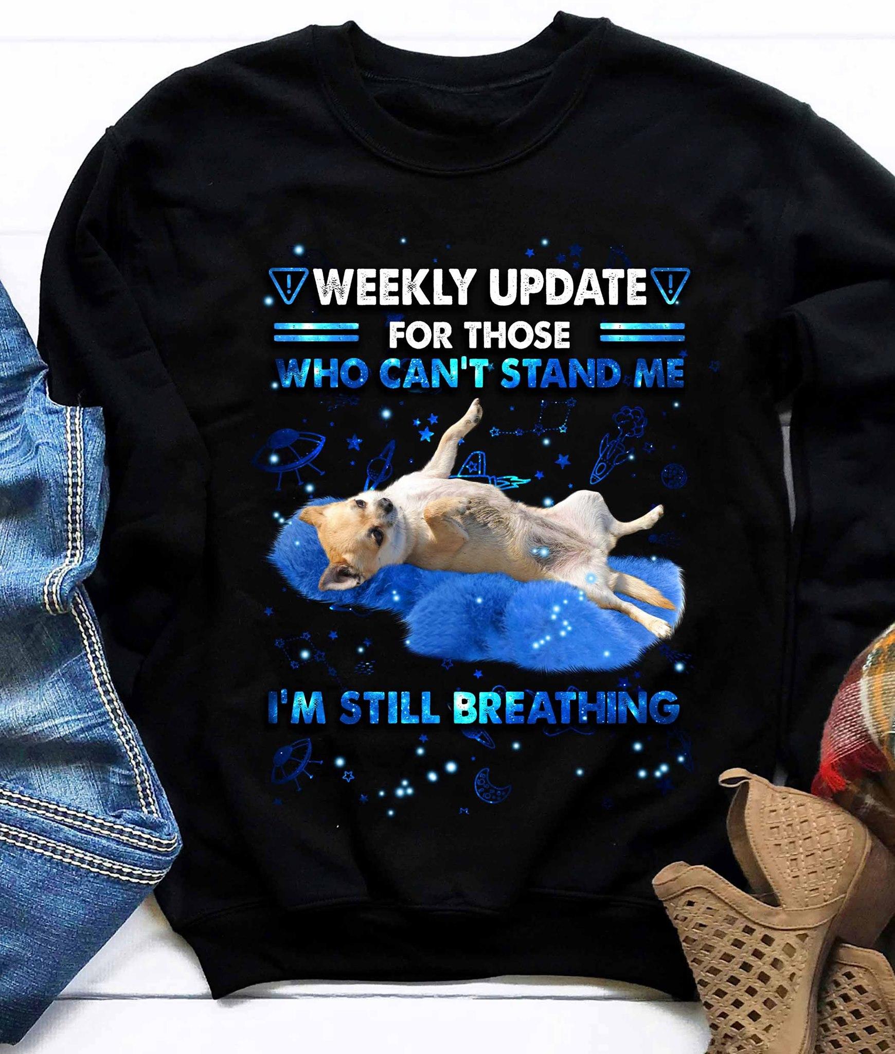 Weekly update for those who can't stand me i'm still breathing - Chihuahua And The Neon Space