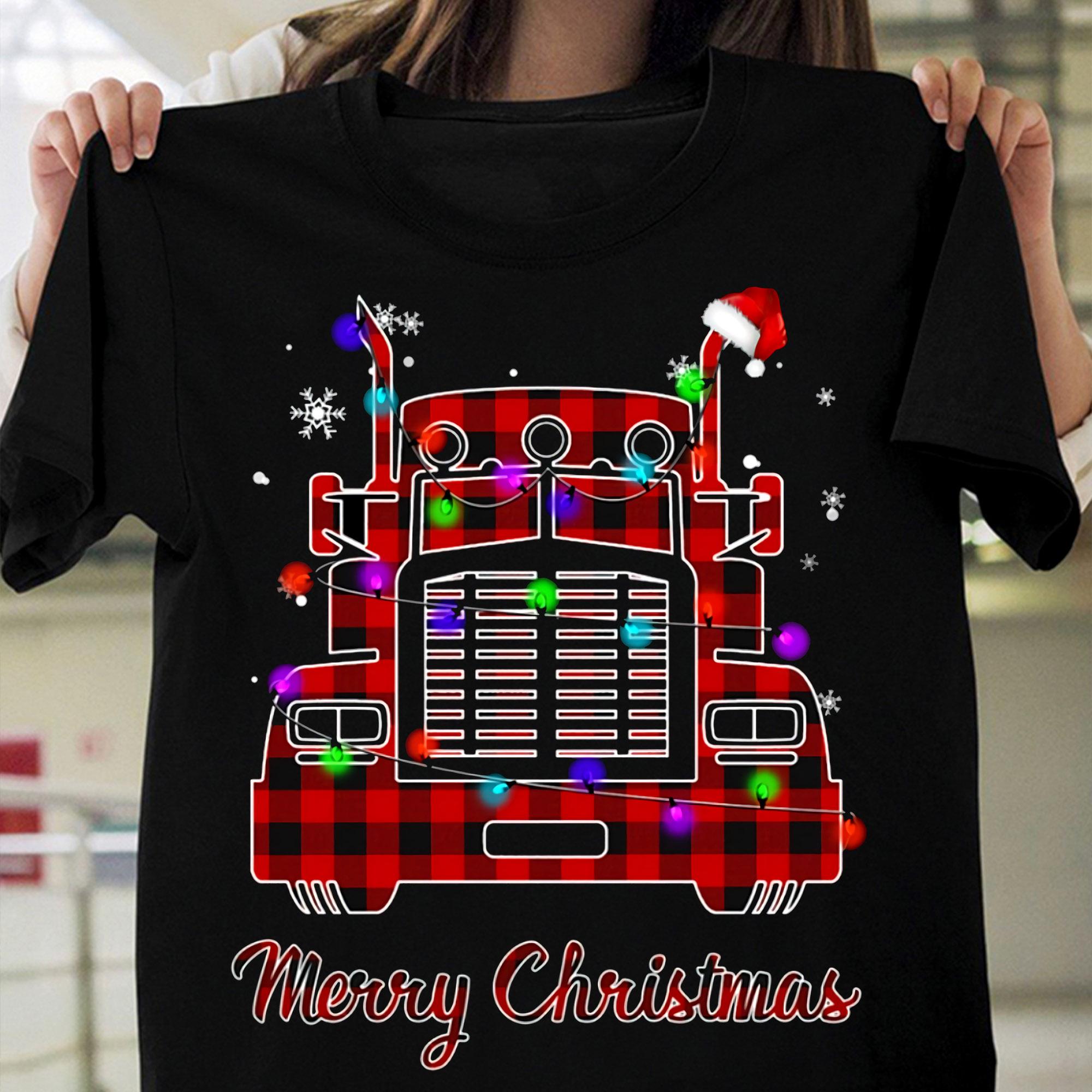 Christmas Truck Gift, Ugly Sweater - Merry Christmas