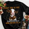 Funny Cow Graphic T-shirt - Don't talk so fast it takes me some time to ignore everything you say