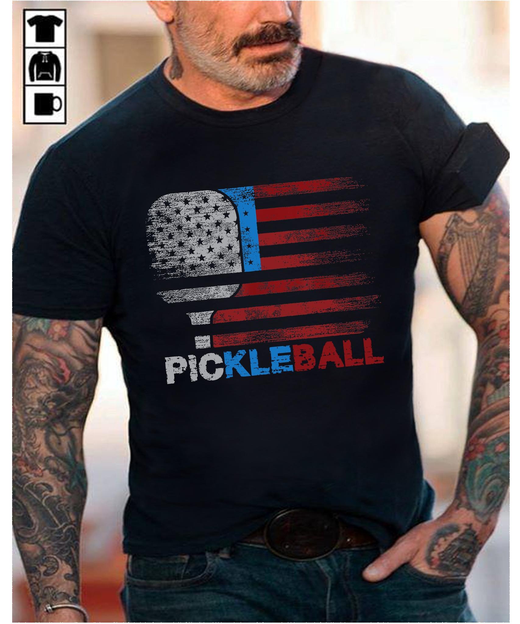 America Pickleball, Pickleball graphic t-shirt