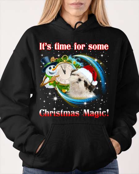 Snowman Shih Tzu, Christmas Gift - It's time for some christmas magic