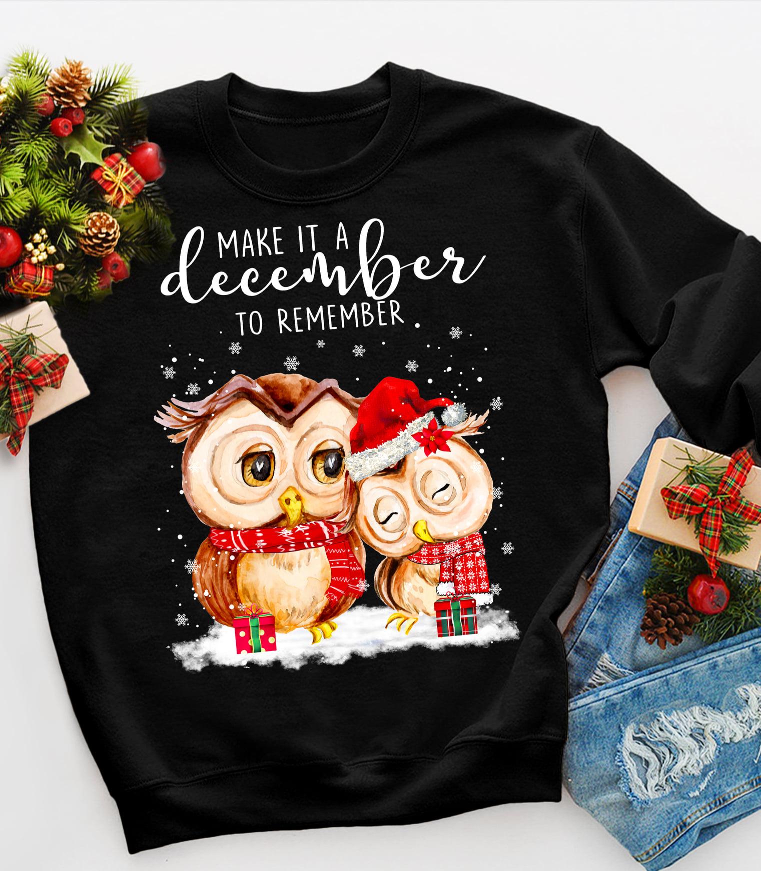 Couple Owl, Warm Christmas - Make it a december to remember