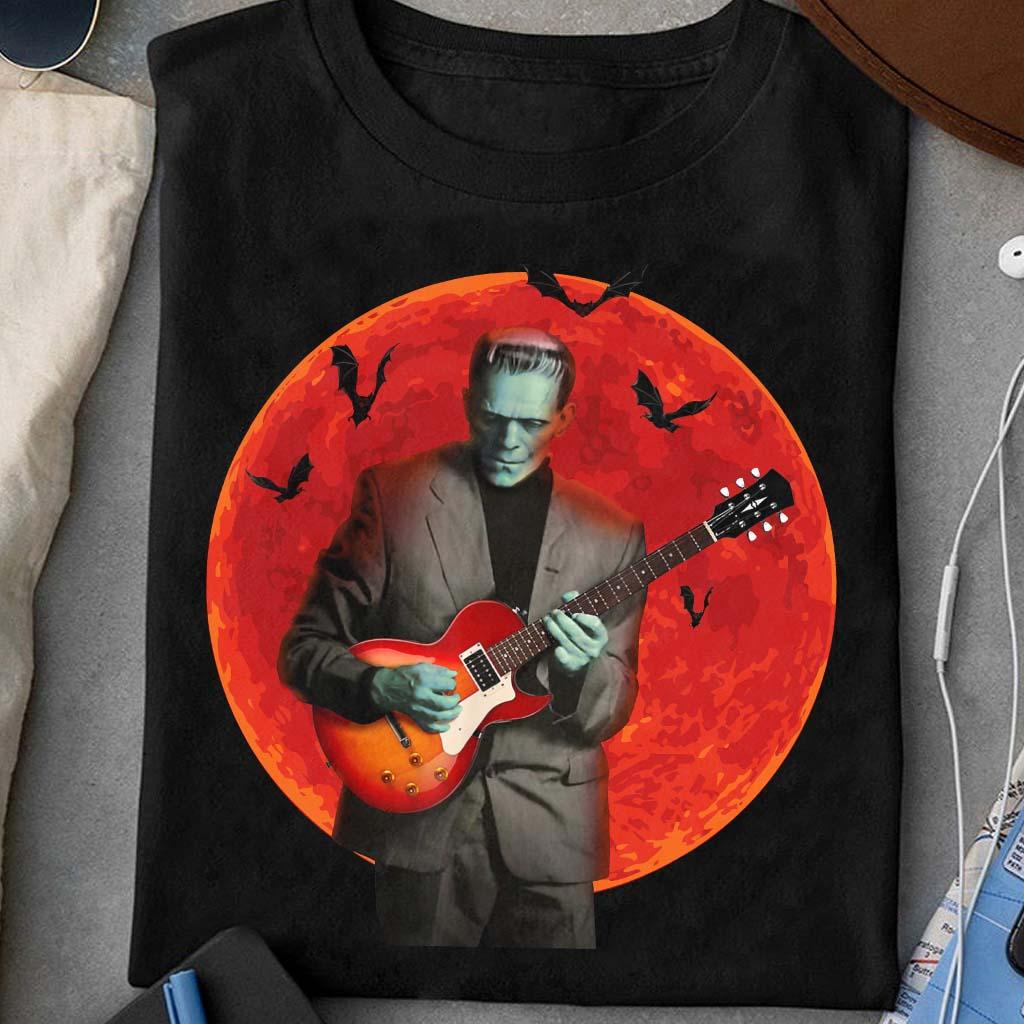 Frankenstein's Monster Playing Guitar - Halloween Horror Character, Halloween Costume