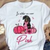 Breast Cancer Dachshund, Dachshund And Pumpkin - In october we wear pink