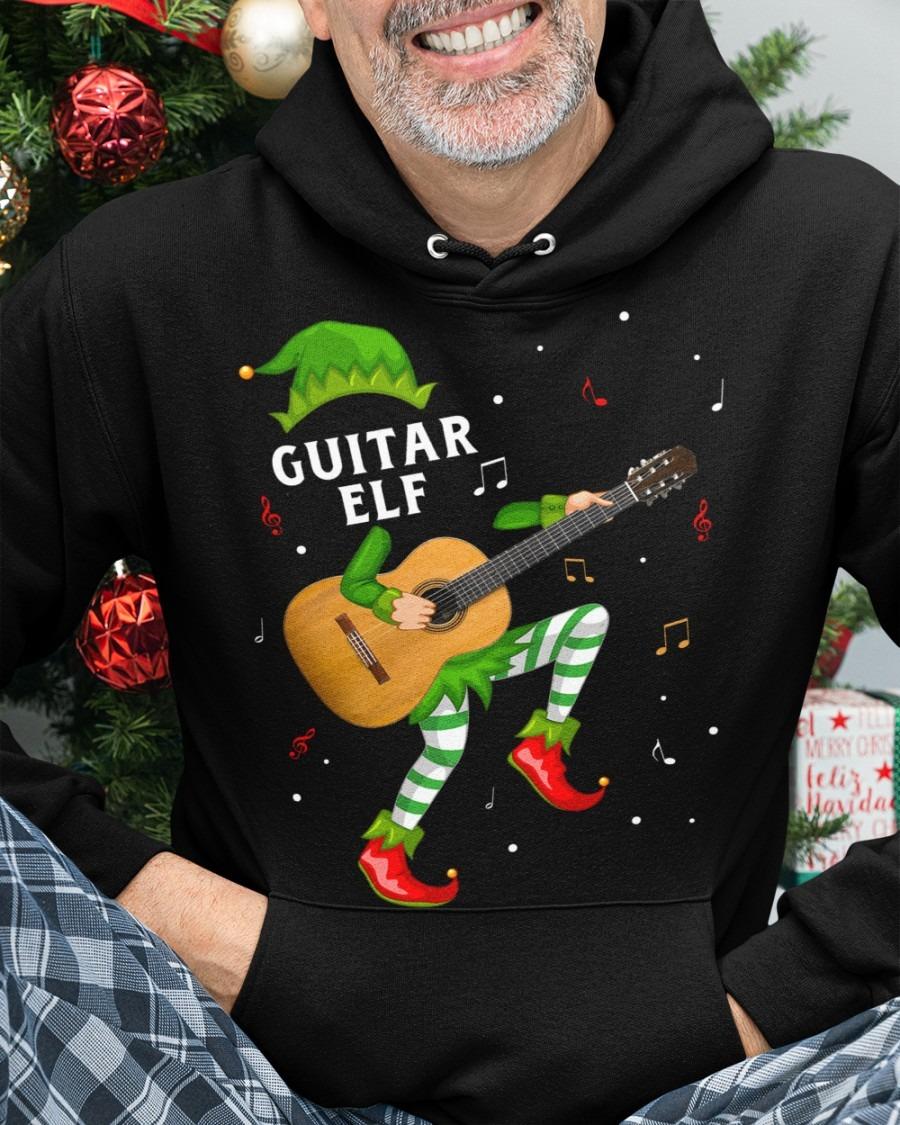 Christmas Elf Guitar, Gift for guitar lover - Guitar elf