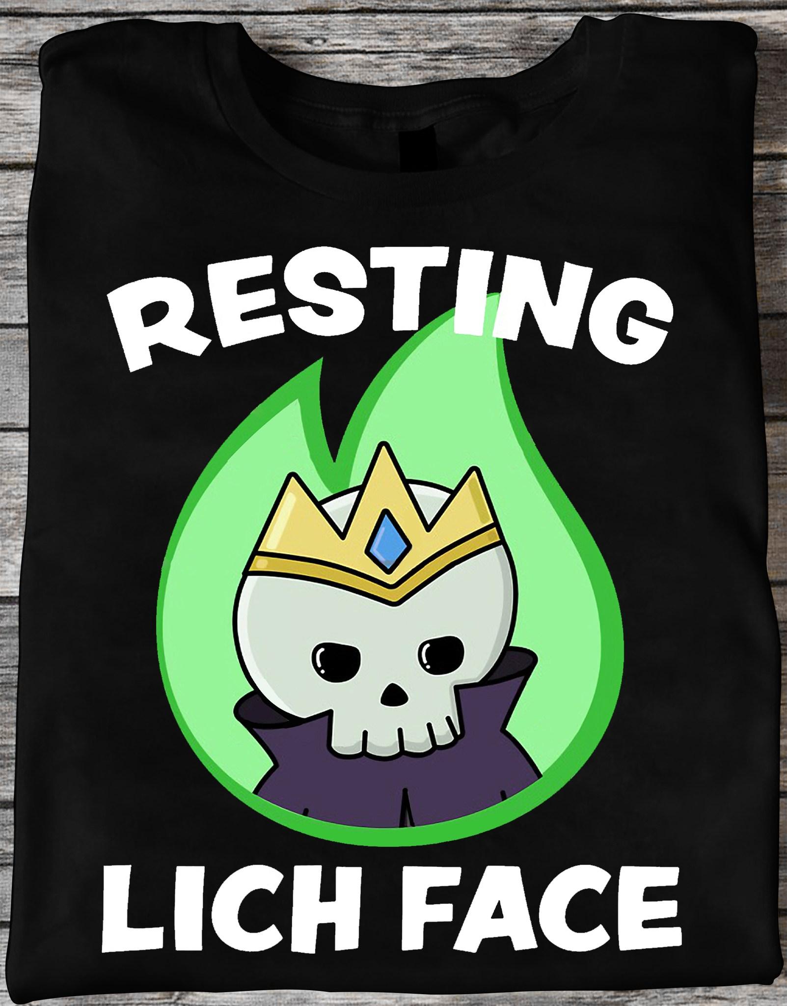 Funny Skull King - Resting Lich Face