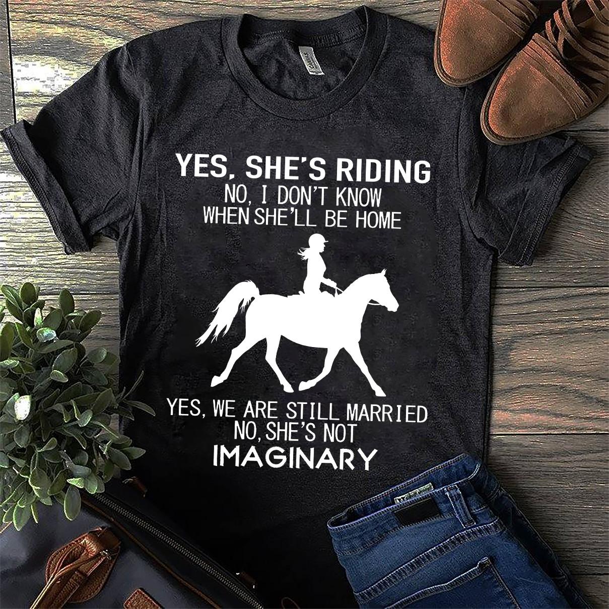 Girl Riding Horse - Yes she's riding no i don't know when she'll be home yes we are still married no she's not imaginary