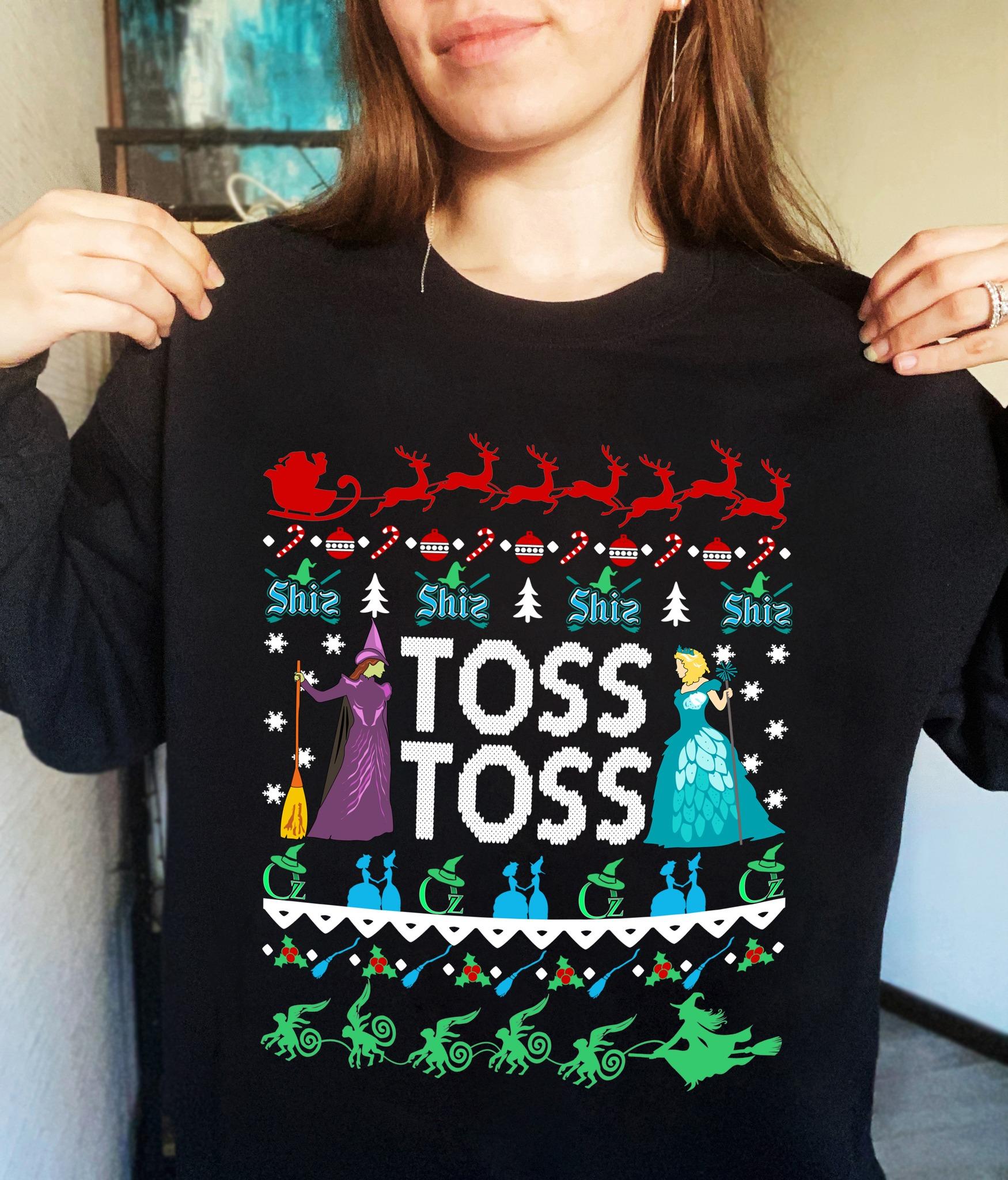 Witch Merry Christmas Ugly Sweater - Shis Toss Toss