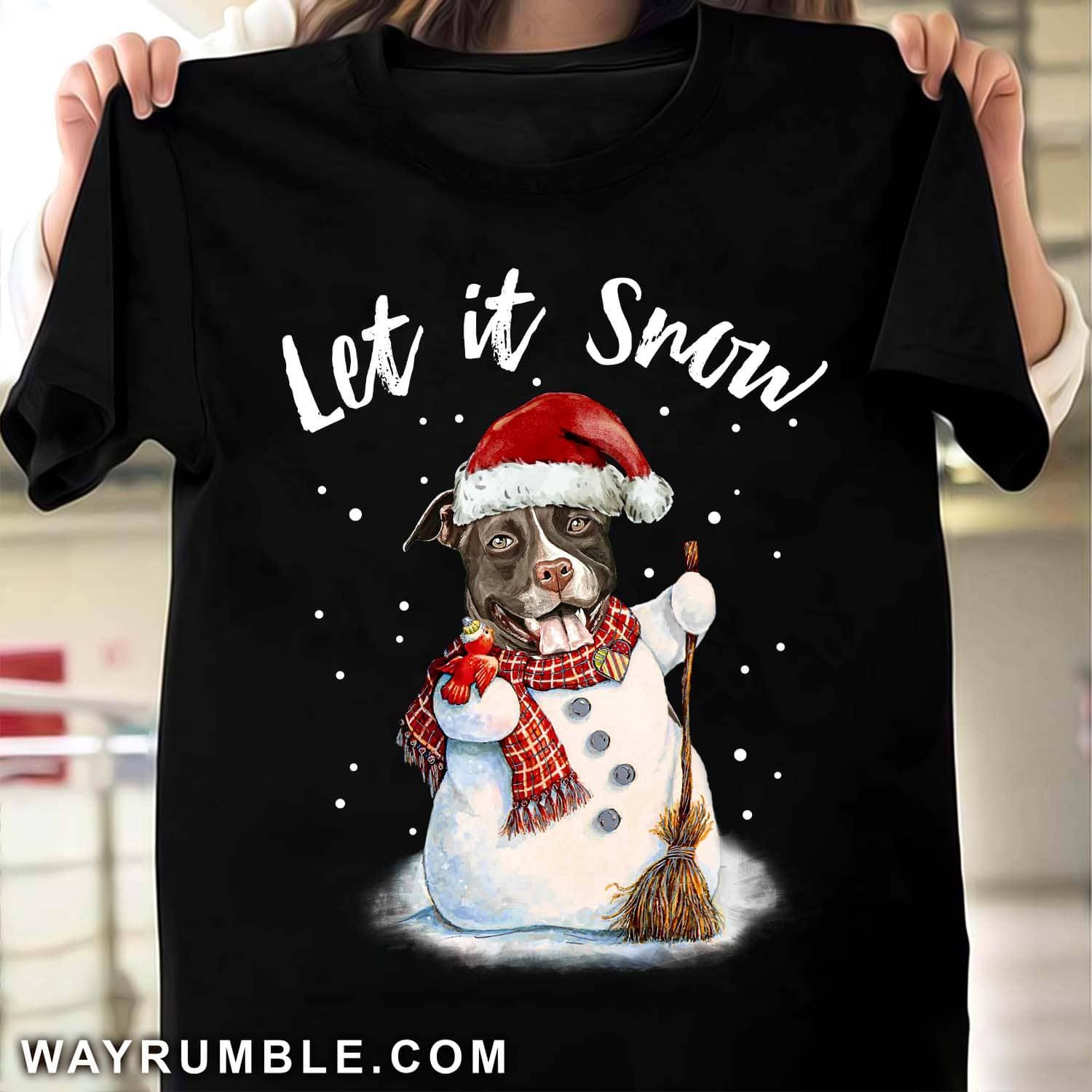 Santa Snowman Pitbull - Let it snow