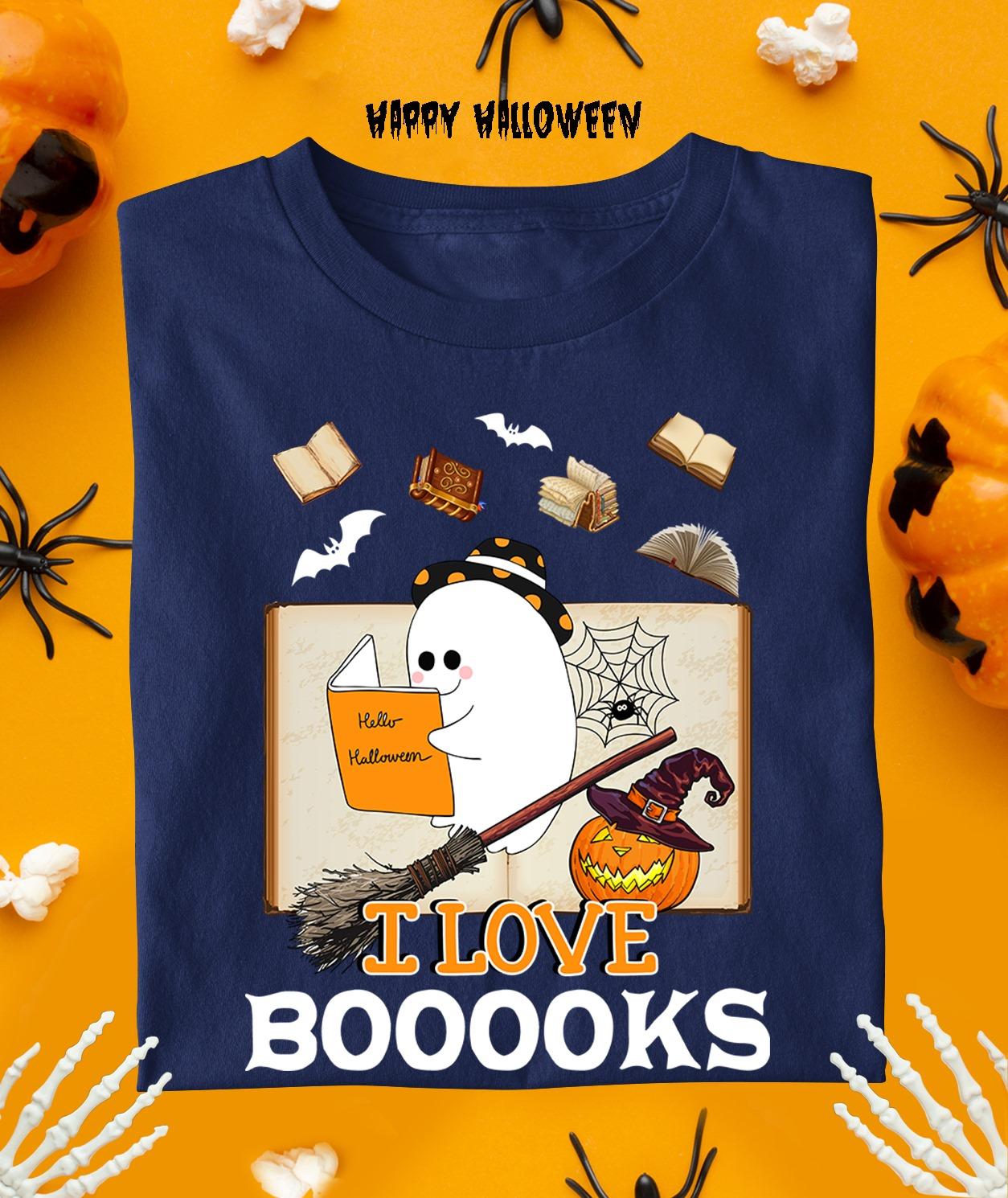 White Ghost Read Book, Halloween Costume - I love books