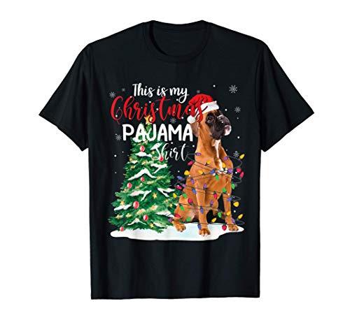 Santa Boxer Christmas Tree - This is my christmas pajama shirt