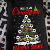 Football Christmas Tree - This is my christmas pajama shirt