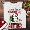 Naughty Penguin, Christmas Day Gift - On the naughty list and i regret nothing