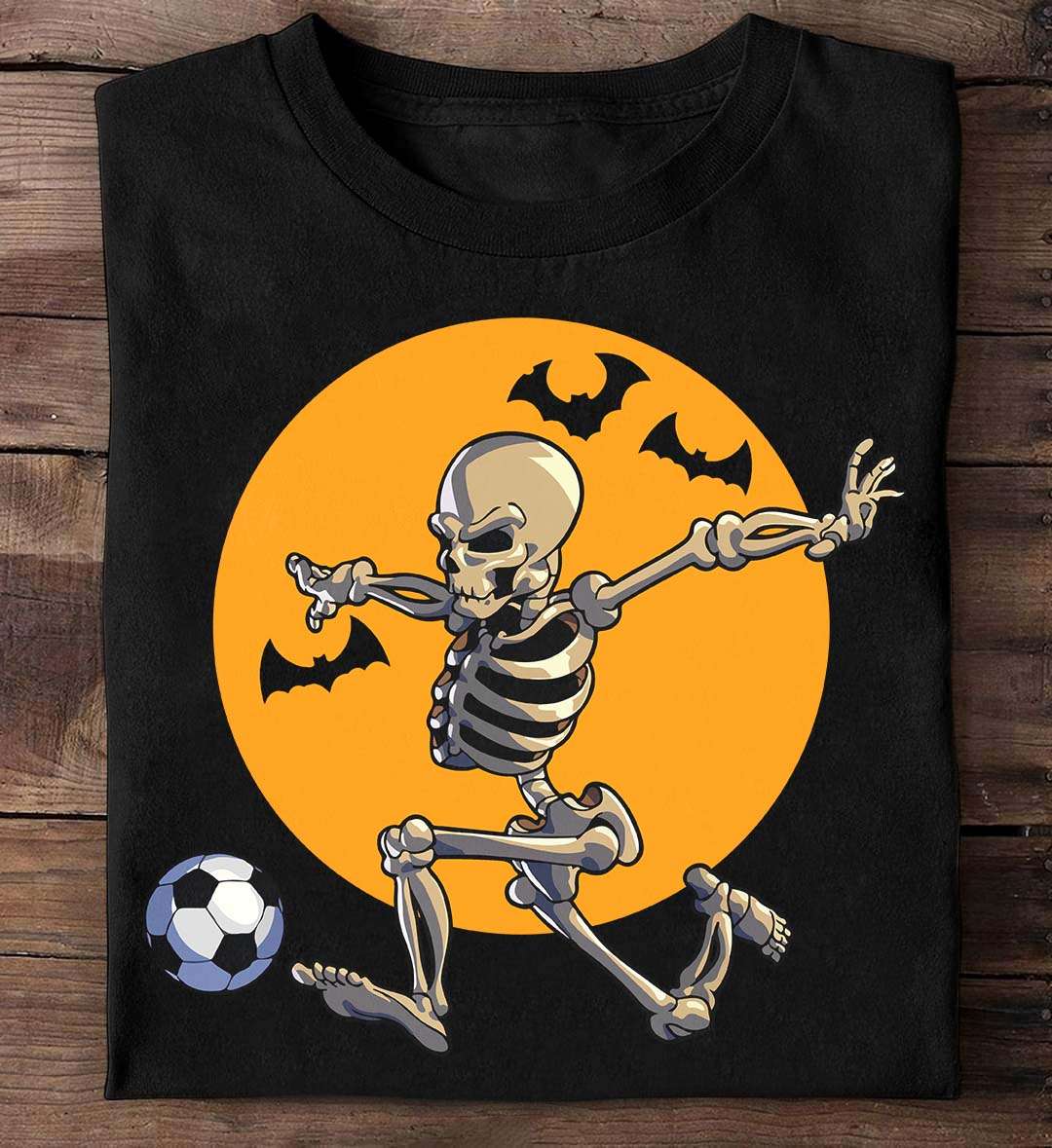 Footballer Skeleton - Skeleton Love Football, Football T-shirt