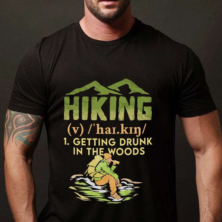 Hiking Man - Hiking getting drunk in the woods