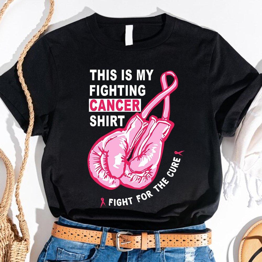 Breast Cancer Boxing Gloves - This is my fighting cancer shirt fight for the cure