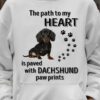 Dachshund Footprint - The path to my heart is paved with dachshund paw prints