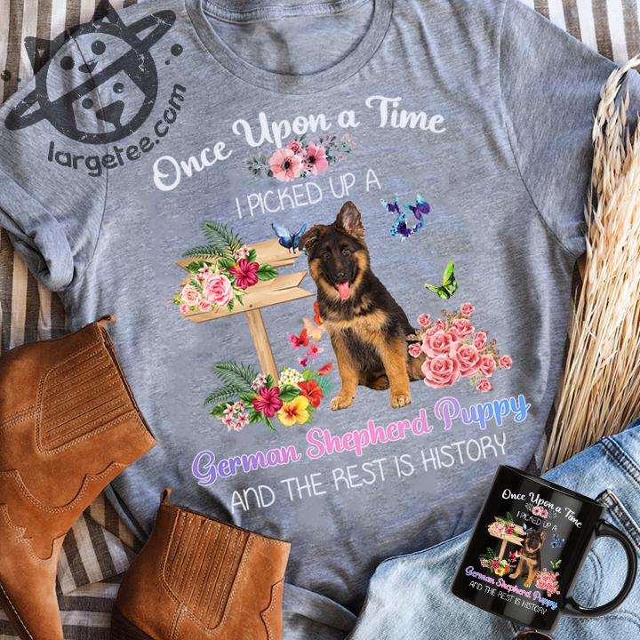 German Shepherd Flower Butterfly - Once upon a time i picked up a german shepherd puppy and the rest is history