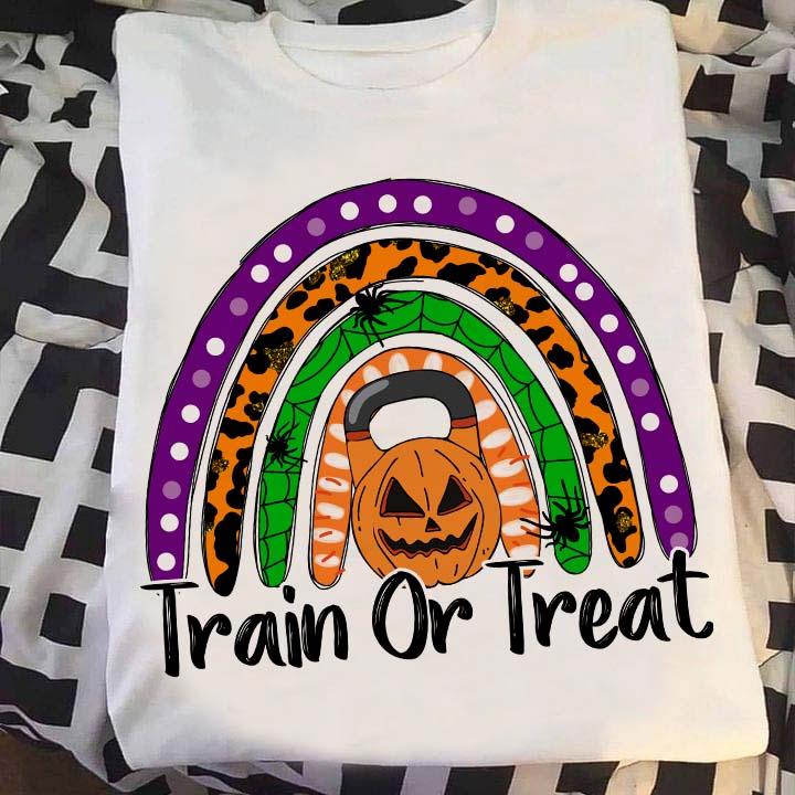 Train Or Treat - Halloween Pumpkin Gym Fitness Gift