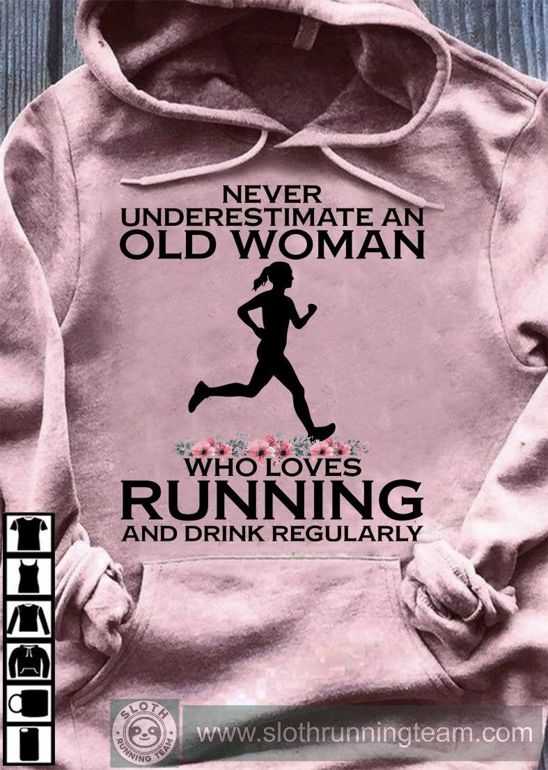 Running Girl - Never underestimate an old woman who loves running and drink regularly