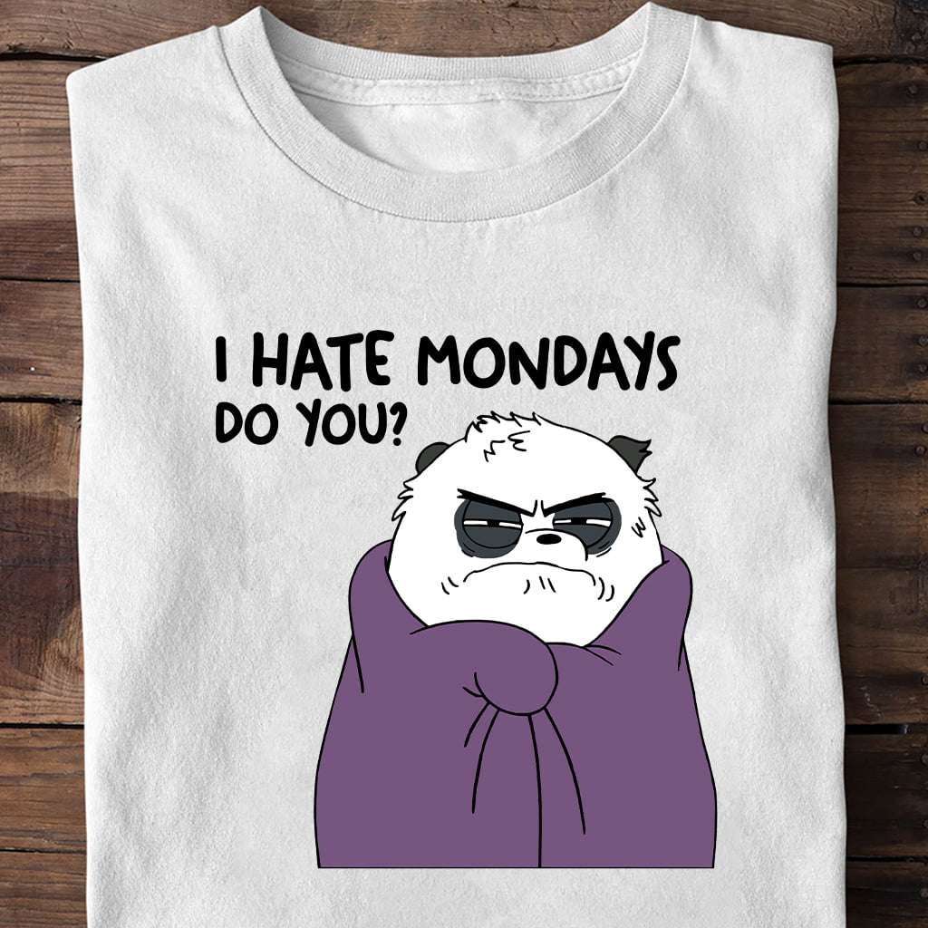 Blanket Panda, Panda Hate Monday - I hate monday do you?