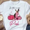 Breast Cancer French Bulldog - In october we wear pink