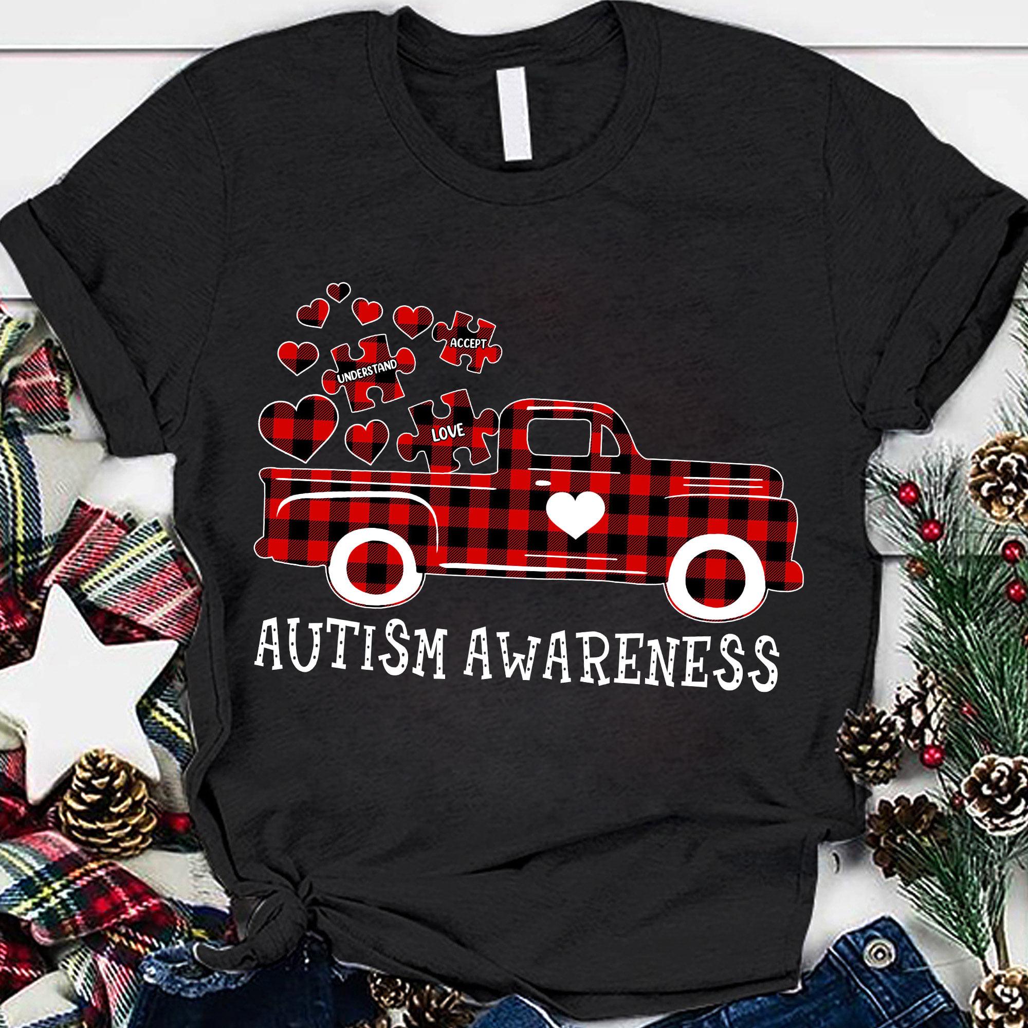 Autism awareness - Understand accept love, love truck graphic