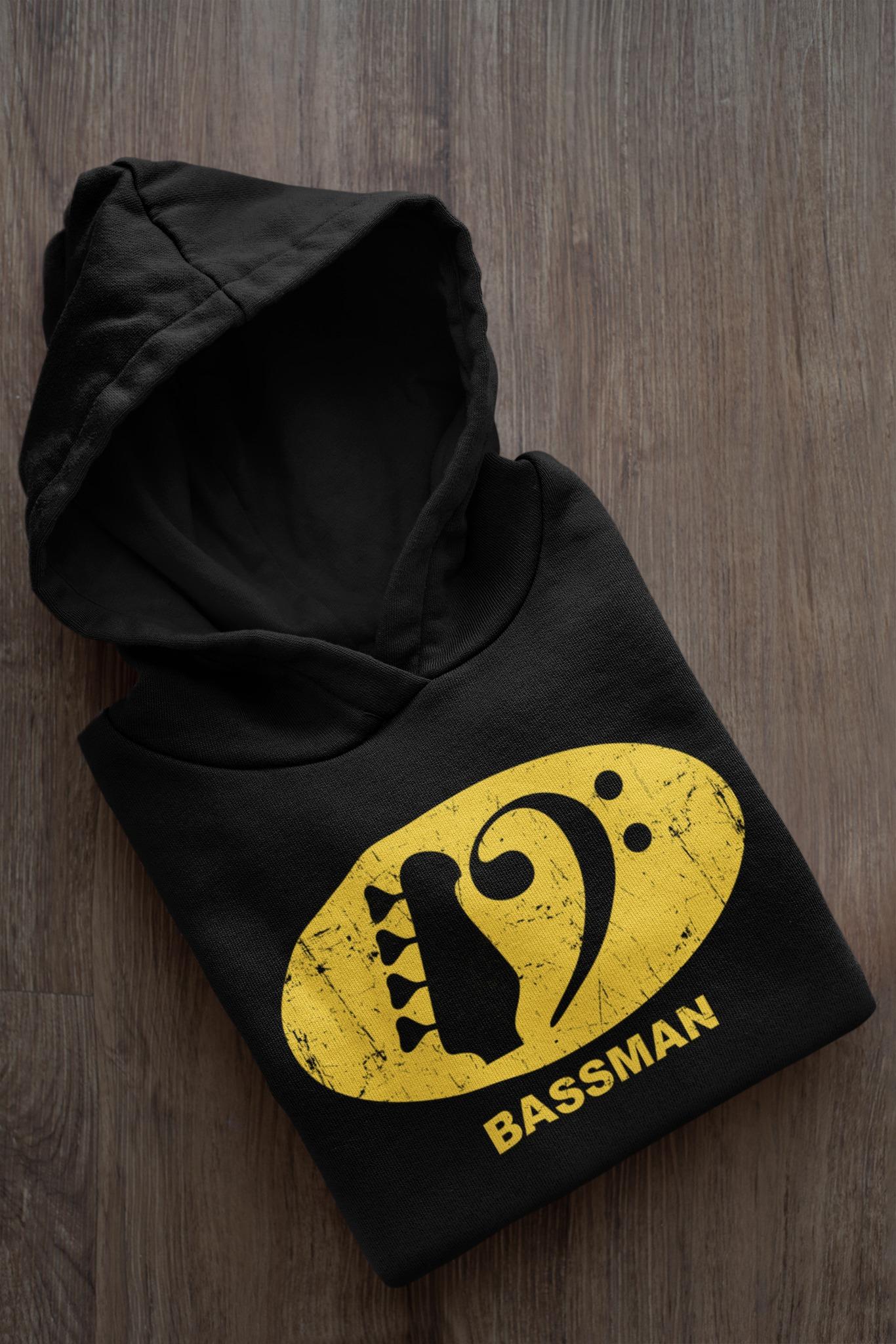 Bassman T-shirt - Gift for bass guitarist, love playing bass