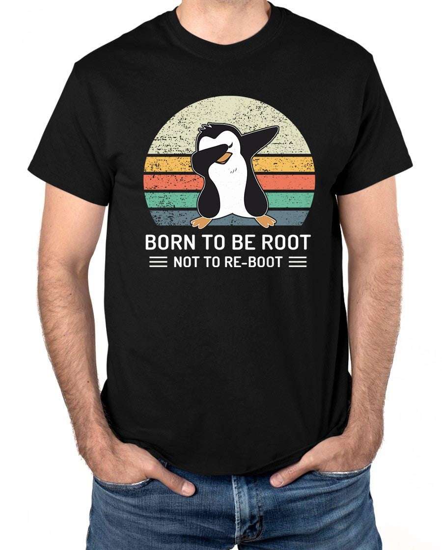 Born to be root, not to re-boot - DAB penguin animal