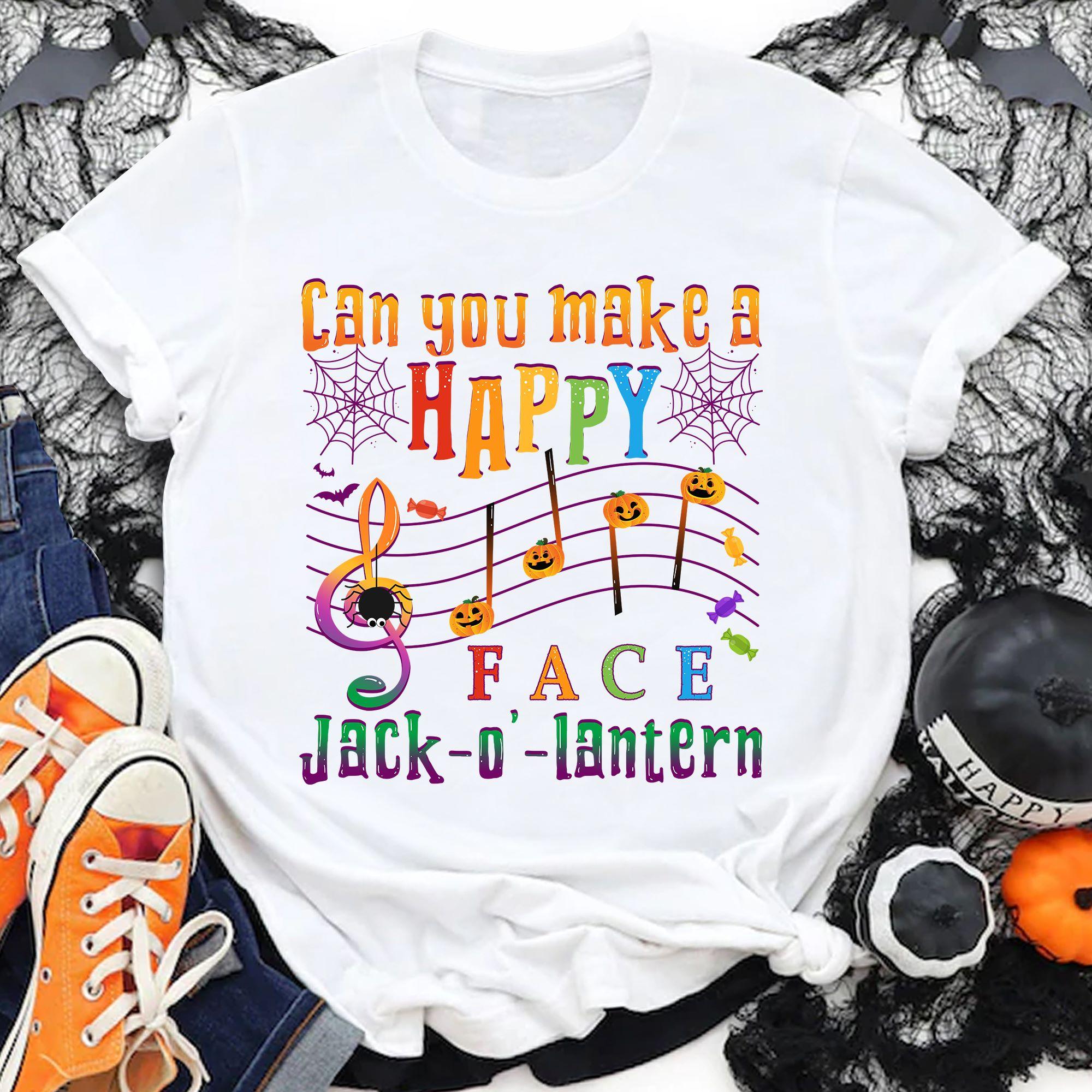 Can you make a happy face - Jack o' lantern, Halloween music lover