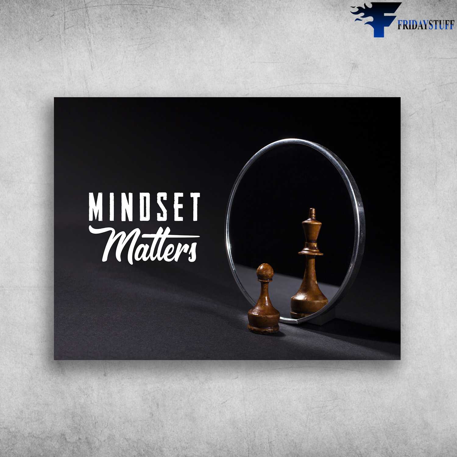 Chess Poster, Chess Lover, King And Pawns, Mindset Matters