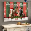 Christmas Horses, Christmas Poster - Bless Our Home, And All Those Who Enter