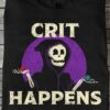 Crit happens - Halloween black devil, Dungeons and Dragons