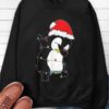 Dab penguin - Penguin Christmas day decoration, Penguin wearing Santa hat