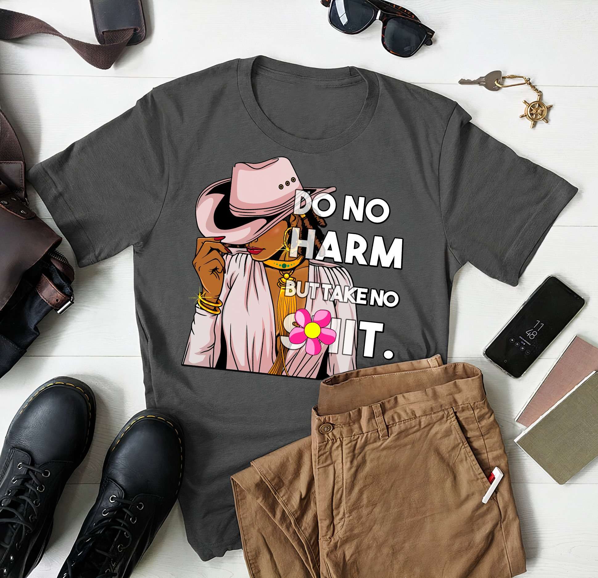 Do no harm but take no shit - Cowgirl lifestyle, gift for black woman