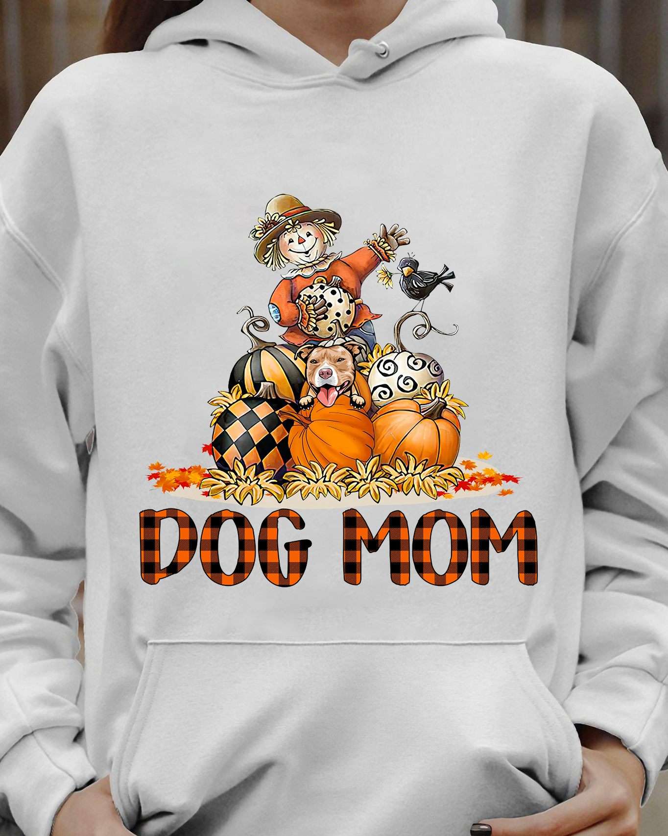 Dog mom - Fall pumpkin season, Pitbull mom's gift