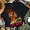 Educated natural queen - Black girl loves books, gift for bookaholic