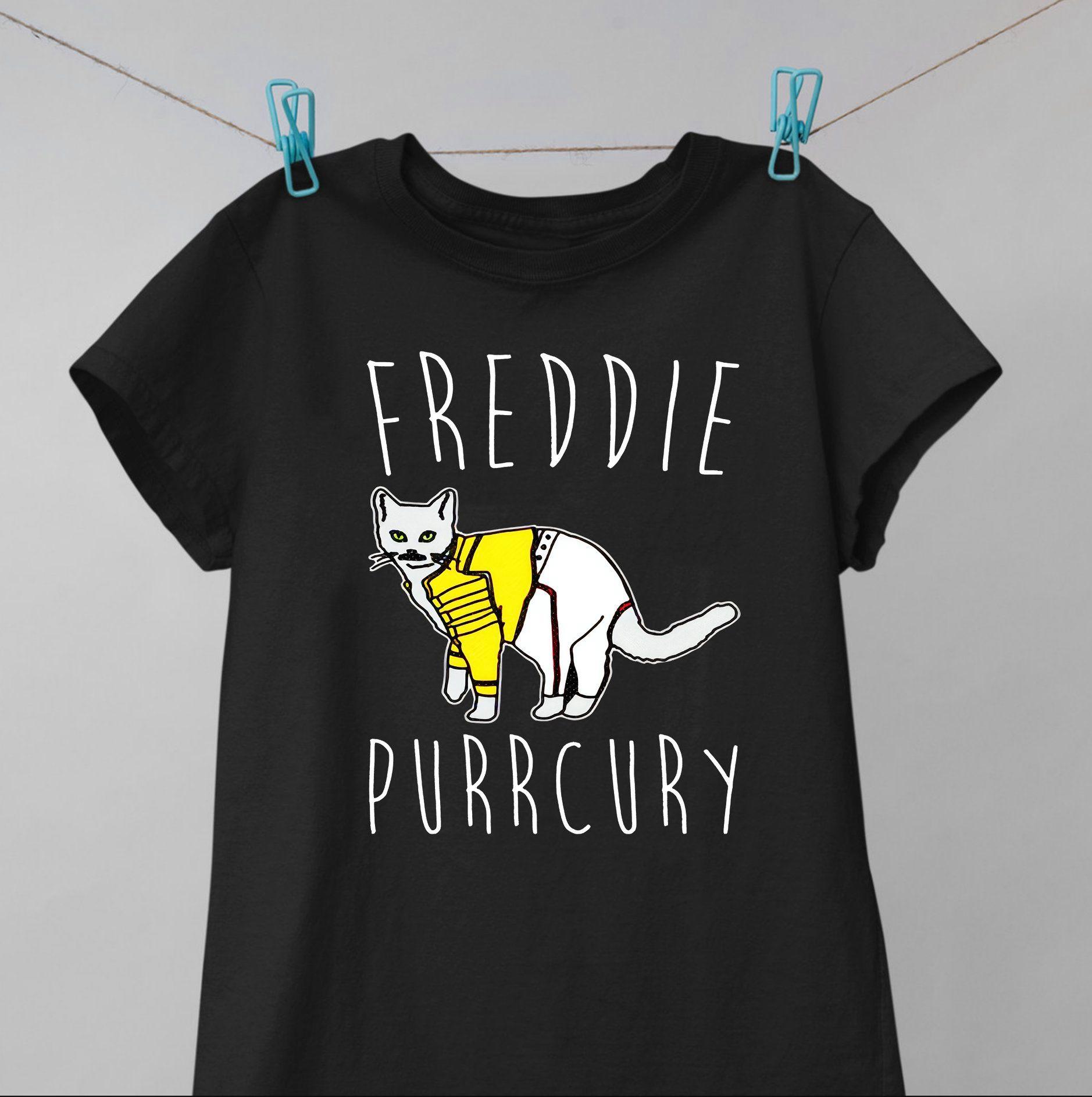 Freddie Purrcury - Cat parody T-shirt, gift for cat lover