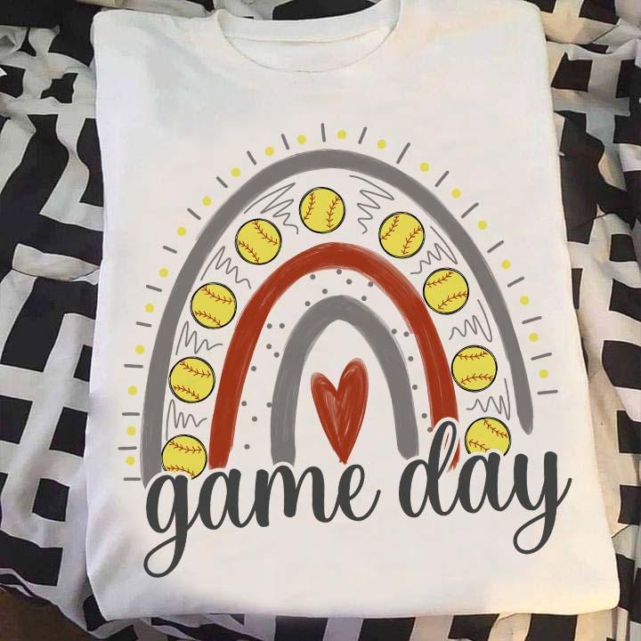 Game day T-shirt - Softball game day, gift for softball players