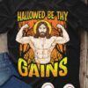 Hallowed be thy gains - Strong muscle Jesus, Halloween with Jesus