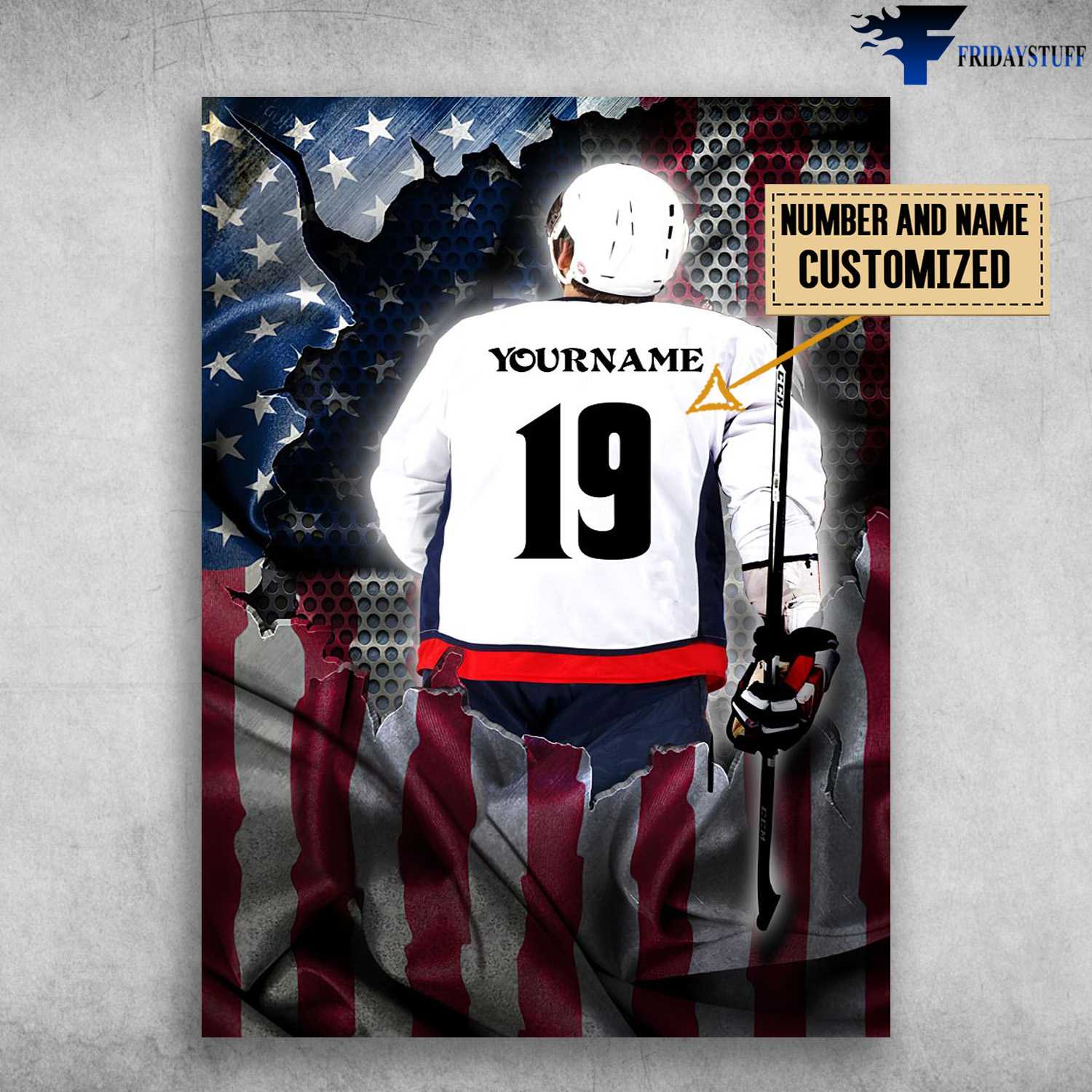 Hockey Player, American Hockey, Hockey Poster