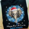 Hope for a cure - Diabetes awareness, Christmas elephant graphic shirt, Diabetes elephants