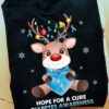 Hope for a cure - Diabetes awareness, reindeer diabetes, Christmas ugly sweater