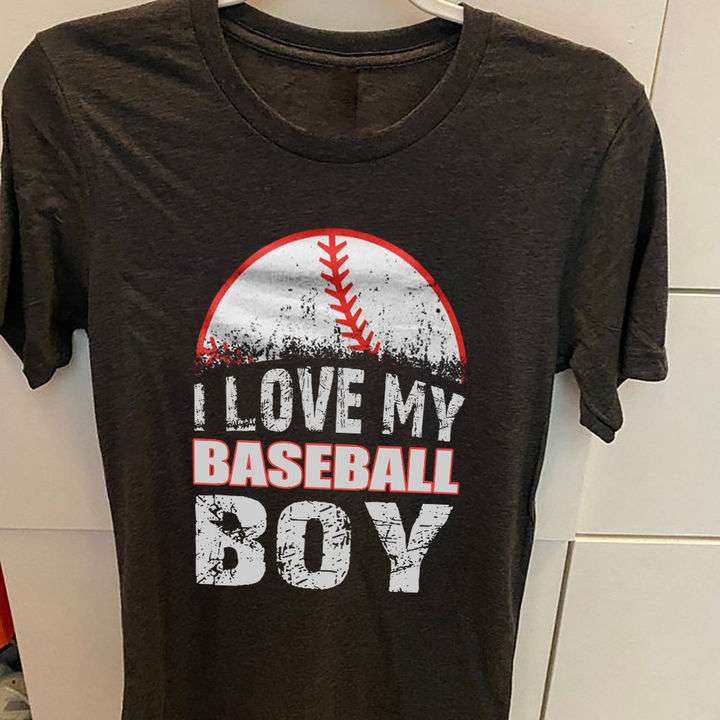 I love my baseball boy - Boy playing baseball, baseballer's gift