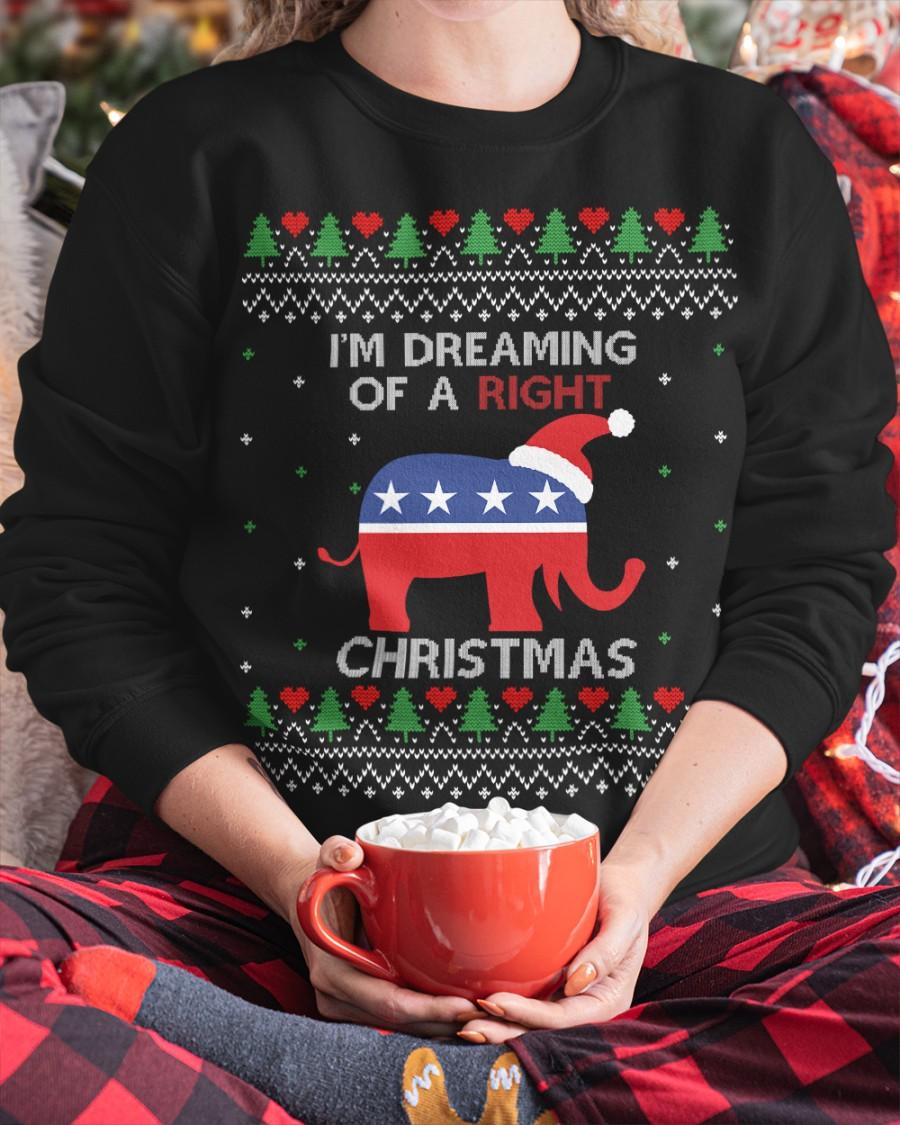 I'm dreaming of a right Christmas - Christmas day gift, Elephant republician party flag